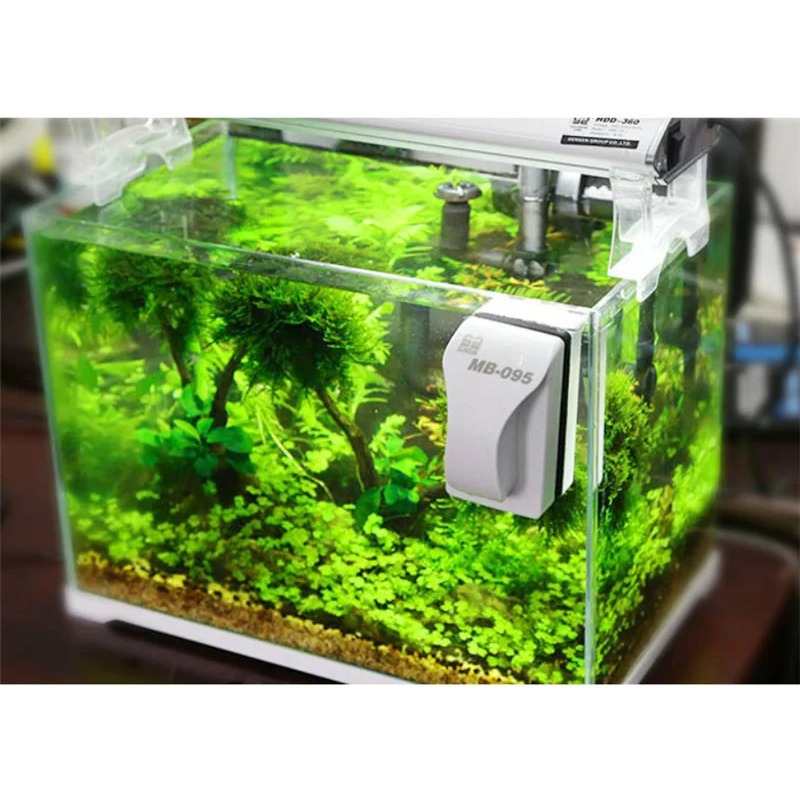 Marine Aquarium Glass Scraper - floating magnetic brush for aquarium fish