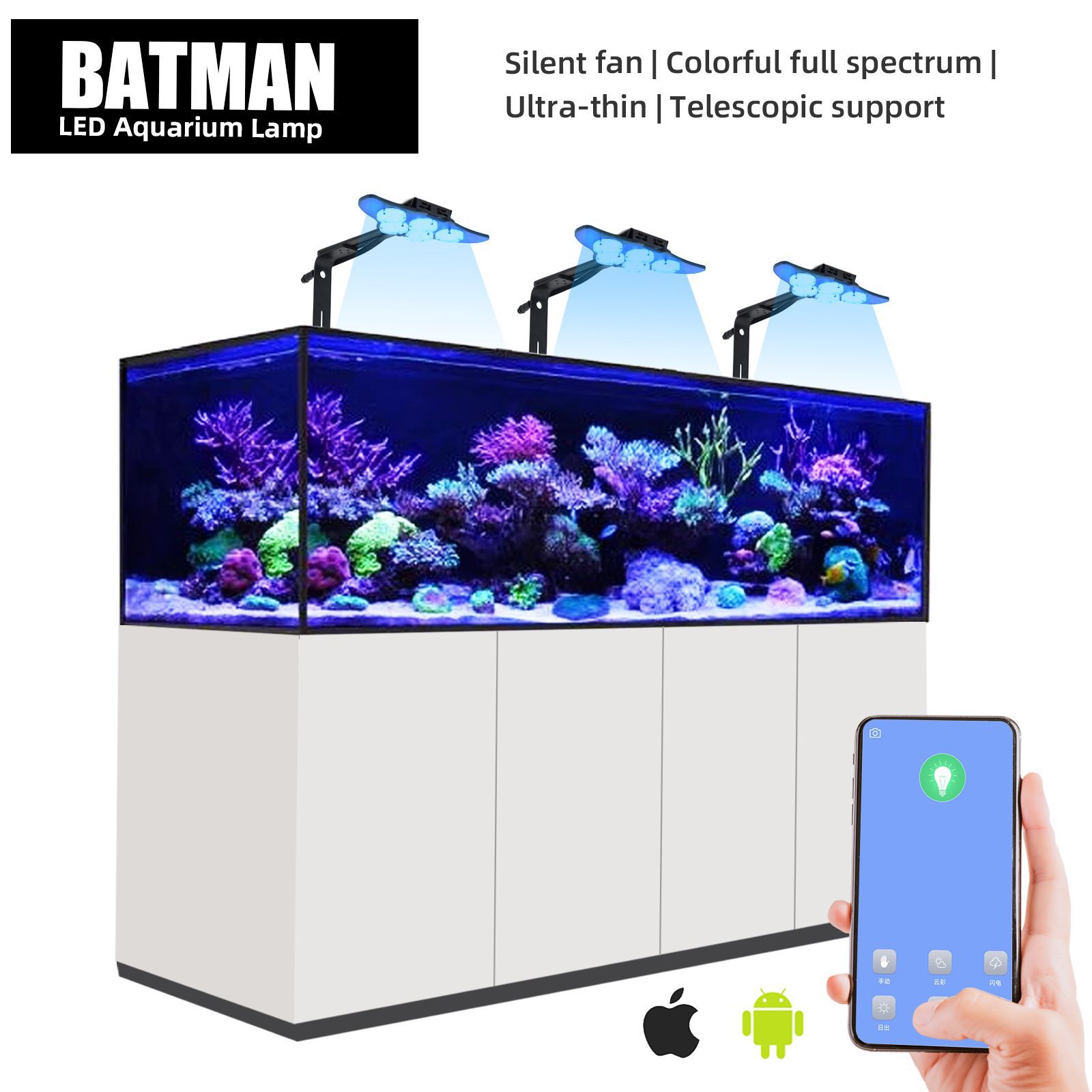 LED Marine Aquarium Coral Aqua - مراجعة Marine Aquarium Tanks وسعره