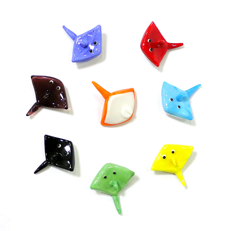 2pcs Mini Glass Manta Ray Pend - مراجعة Marine Aquarium Japan وسعره