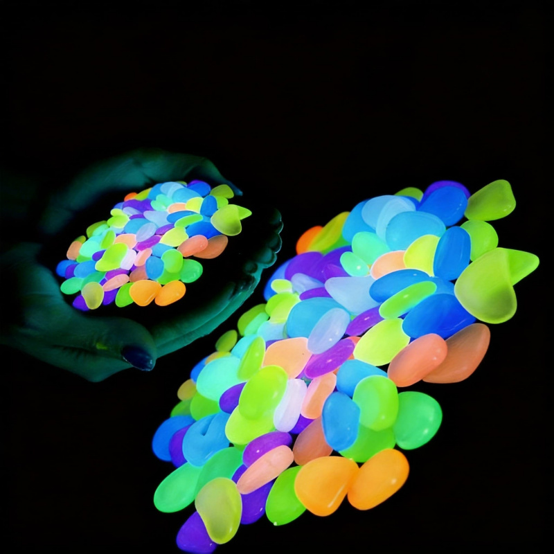 Glowing pebbles100-500pcsLumin - مراجعة Marine Aquarium Tanks وسعره