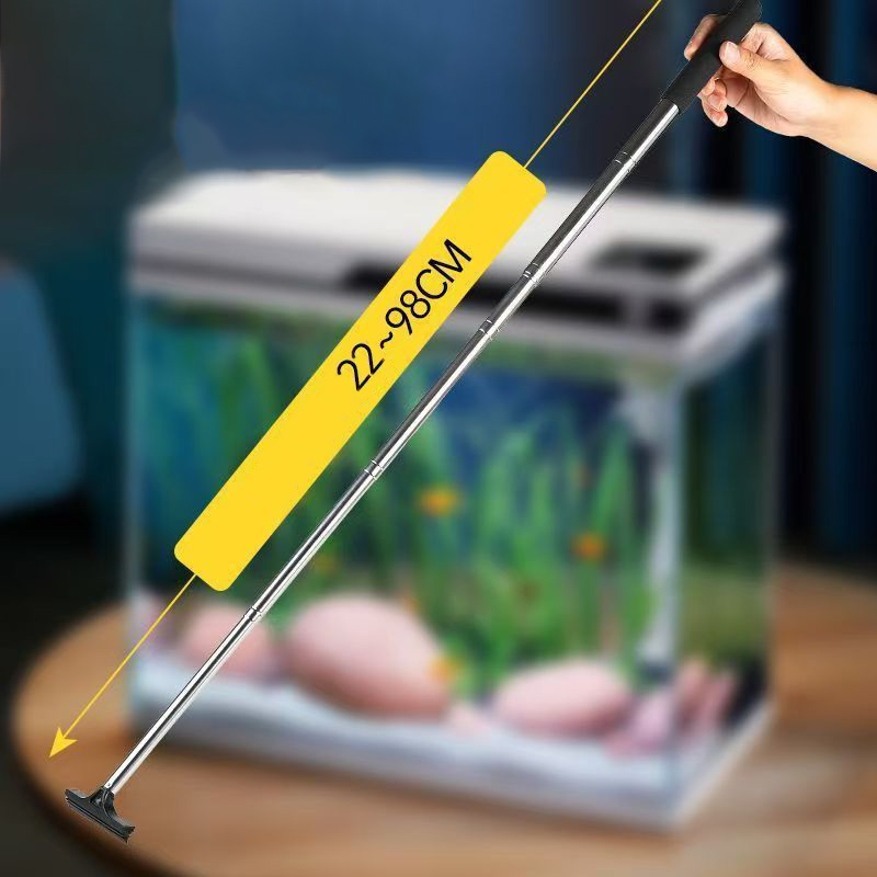 Retractable Aquarium Cleaning  - مراجعة Marine Aquarium Glass Scraper وسعره