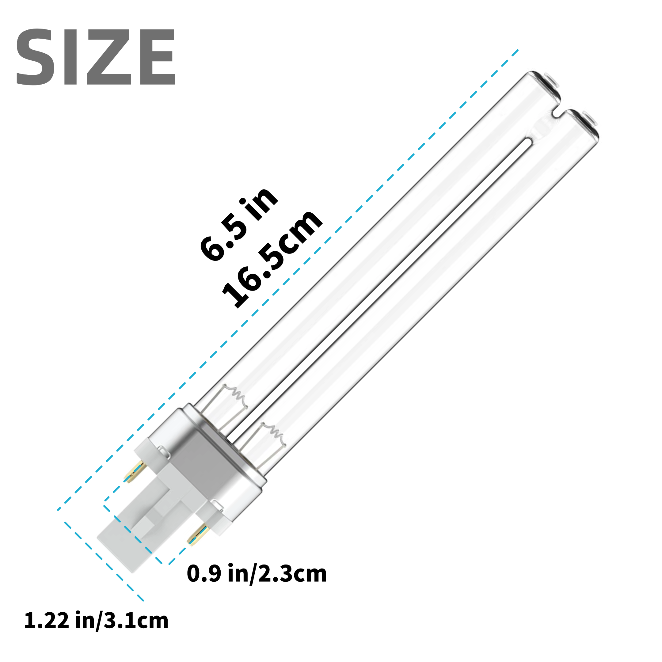 UV Light Bulb 2 x 9w G23 UV la - مراجعة Marine Aquarium Uv وسعره
