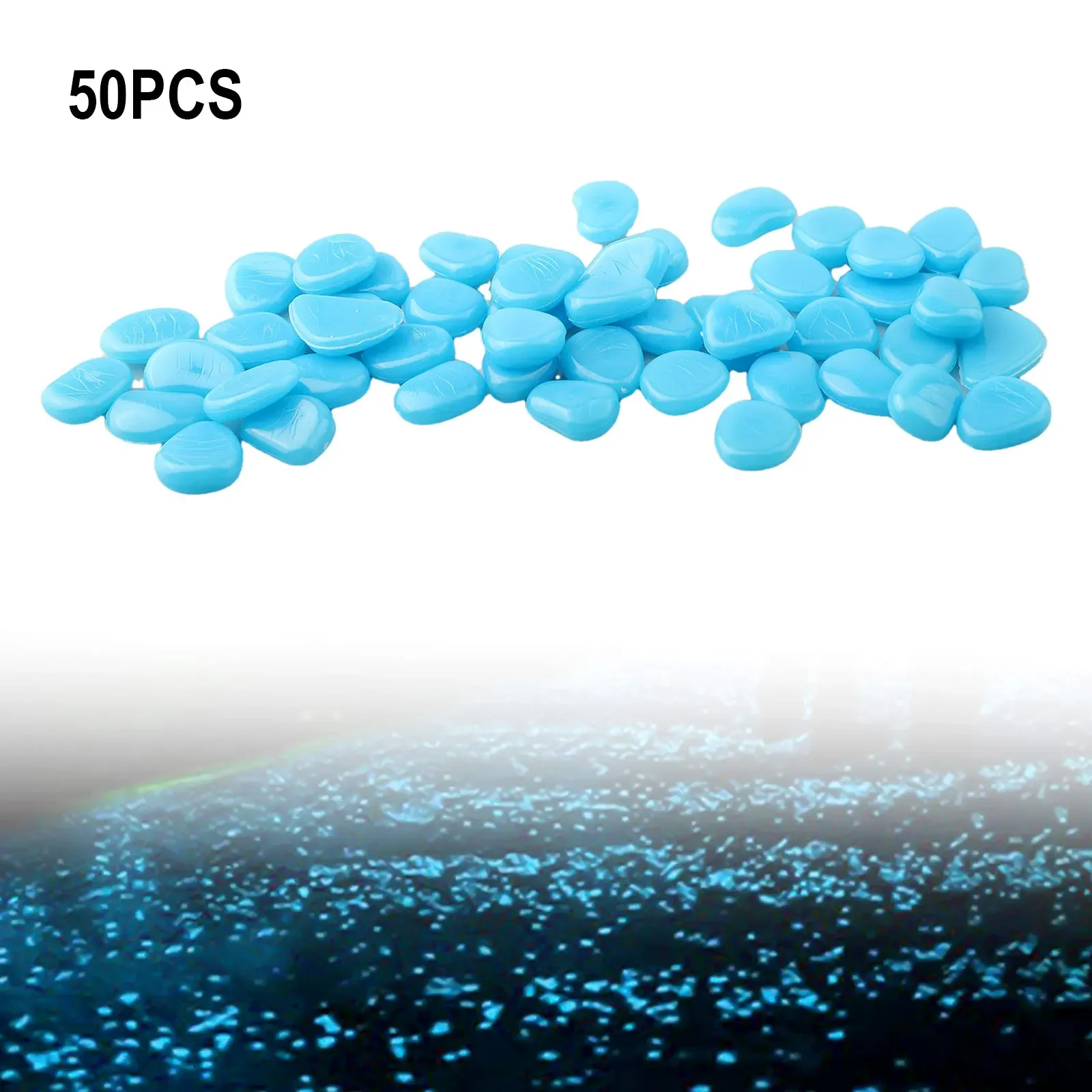 50PCS/Set Glow In The Dark Peb - مراجعة Marine Aquarium Tanks وسعره