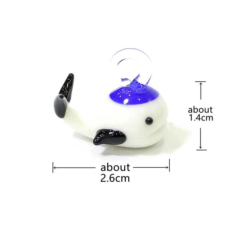 Mini Glass Whale Pendant Cute  - مراجعة Marine Aquarium Japan وسعره