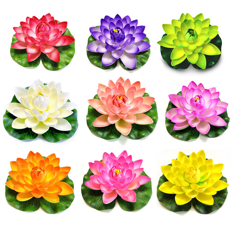 10cm/18cm Artificial Lotus Fak - مراجعة Marine Aquarium Tanks وسعره