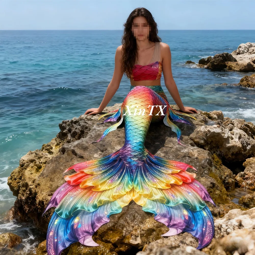 Mermaid tail rainbow-colored l - مراجعة Aquarium & Marine Science Center وسعره