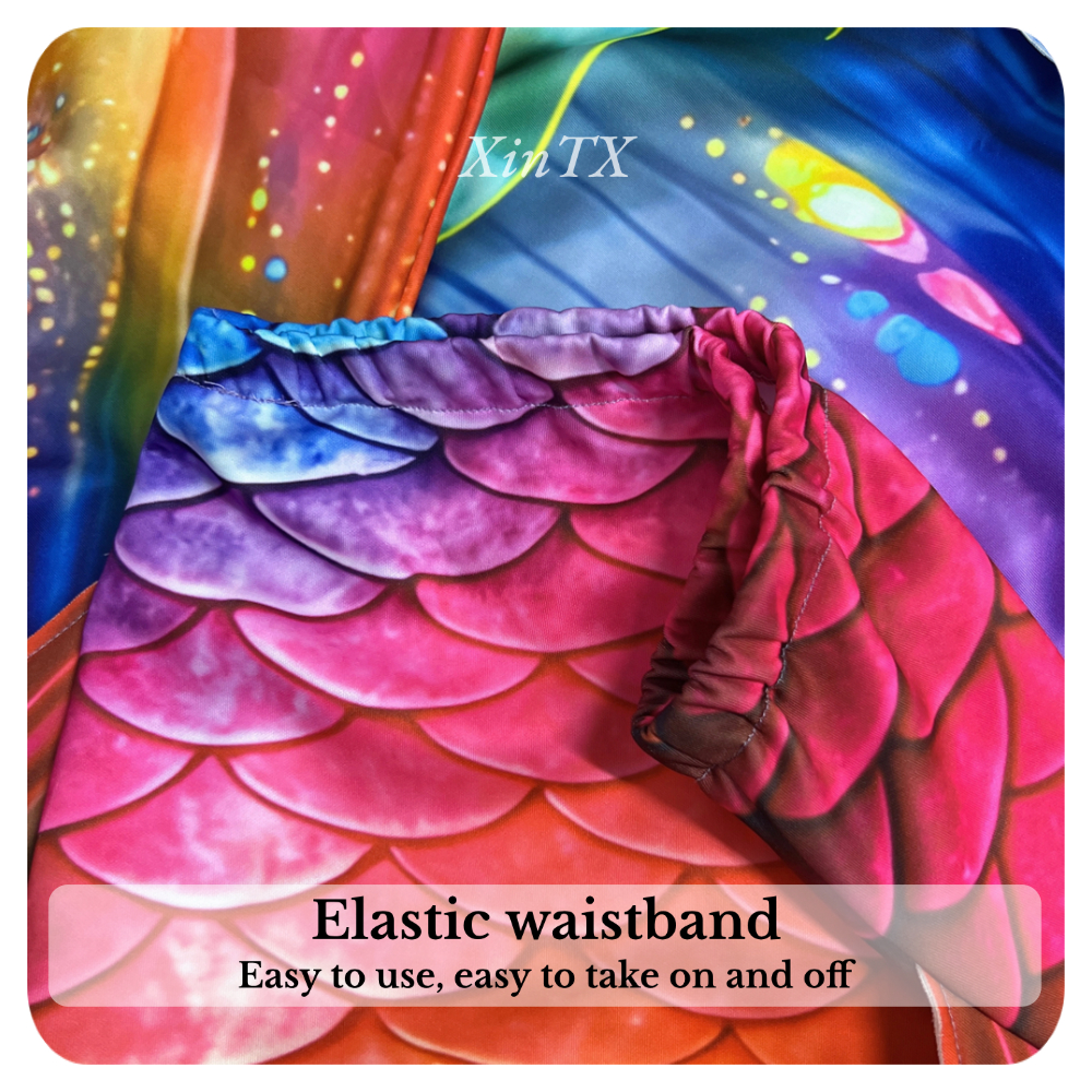Mermaid tail rainbow-colored l - مراجعة Aquarium & Marine Science Center وسعره