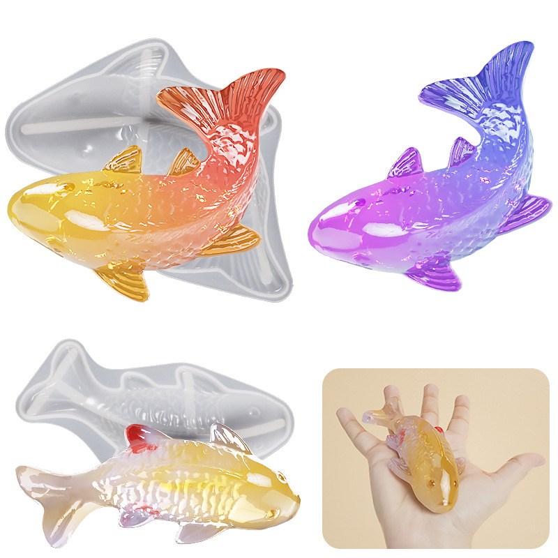 3D Koi Fish Shaped Epoxy Resin - مراجعة Marine Aquarium Tanks وسعره