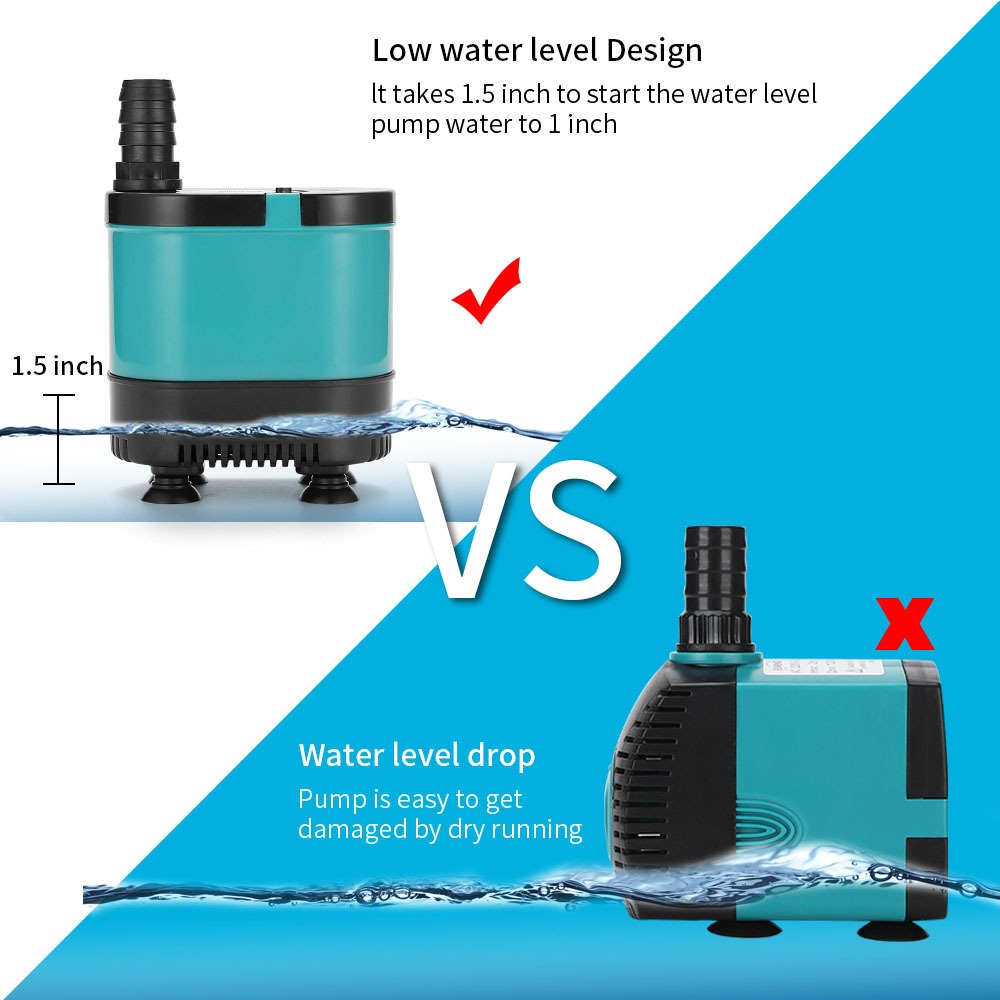 Ultra-quiet Submersible Circul - مراجعة Marine Aquarium Nano وسعره