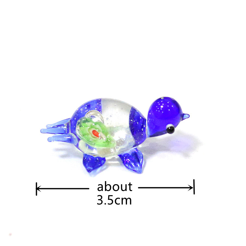 1pc Mini Glass Turtle Figurine - مراجعة Marine Aquarium Japan وسعره