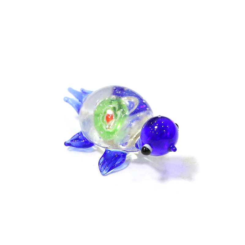 1pc Mini Glass Turtle Figurine - مراجعة Marine Aquarium Japan وسعره