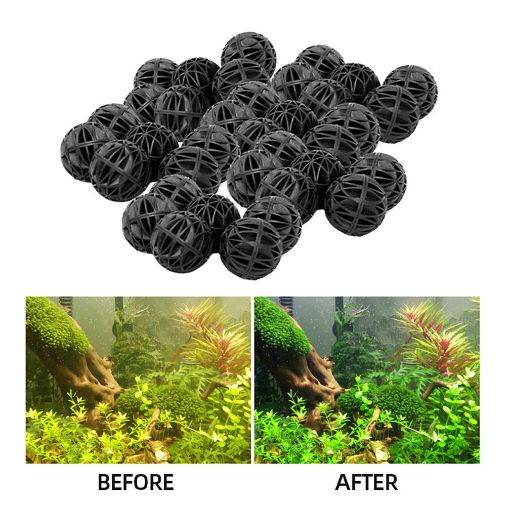 100pcs 18mm Biological Bio Bal - مراجعة Marine Aquarium Nano وسعره