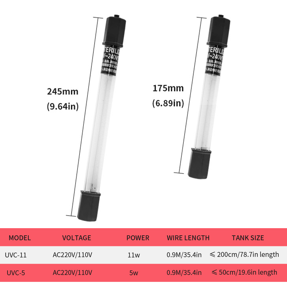 5W/11W Aquarium Clean Light UV - مراجعة Marine Aquarium Uv وسعره