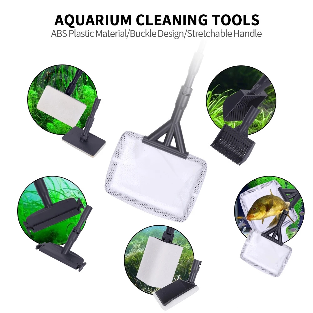 6 in 1 Aquarium Cleaning Tools - مراجعة Marine Aquarium Glass Scraper وسعره