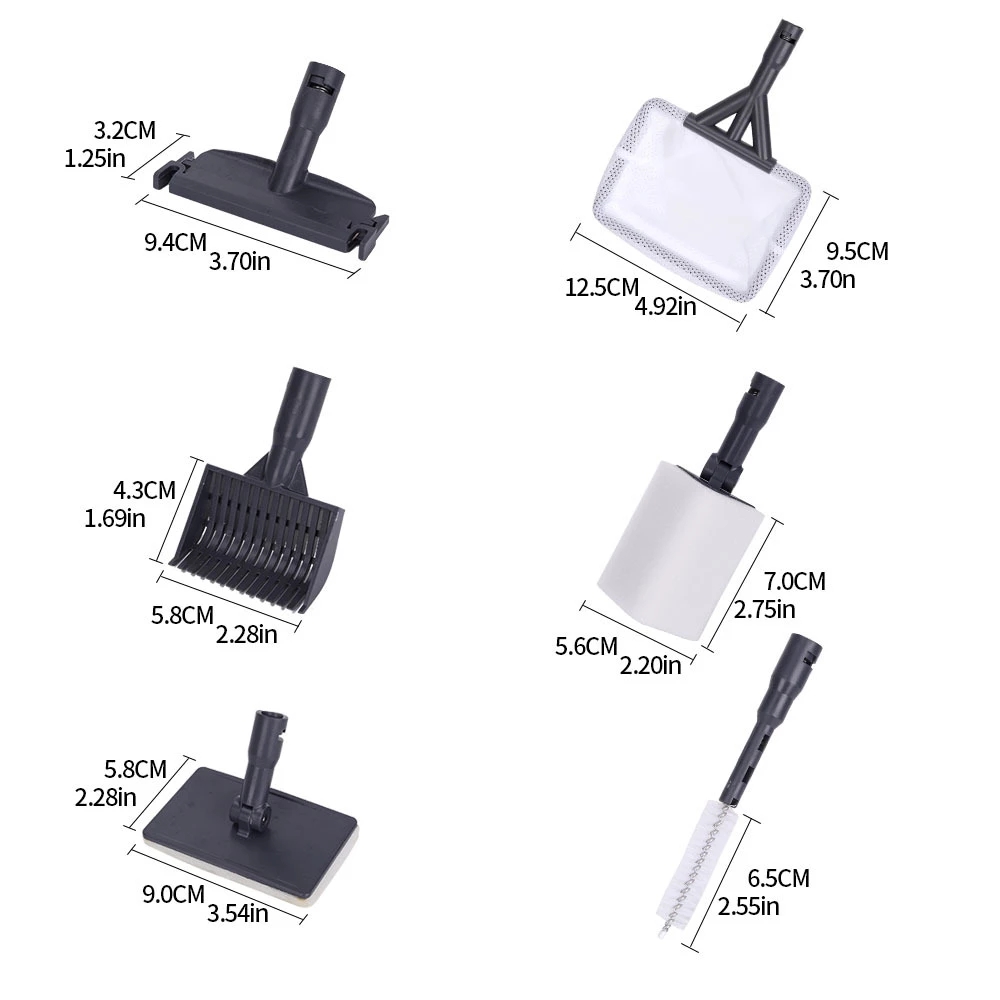 6 in 1 Aquarium Cleaning Tools - مراجعة Marine Aquarium Glass Scraper وسعره