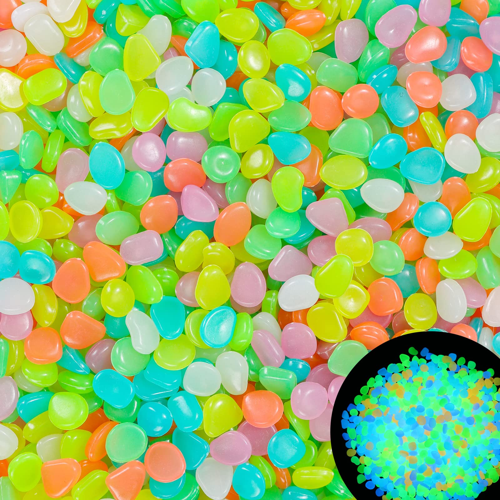 100Pcs Glow in the Dark Garden - مراجعة Marine Aquarium Tanks وسعره