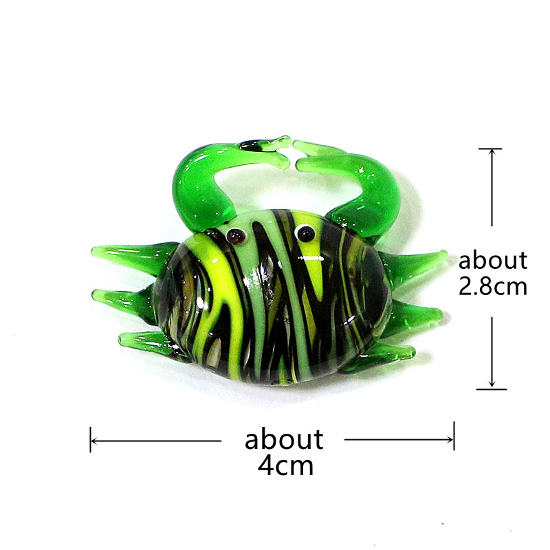 Handmade Cute Mini Glass Crab  - مراجعة Marine Aquarium Japan وسعره