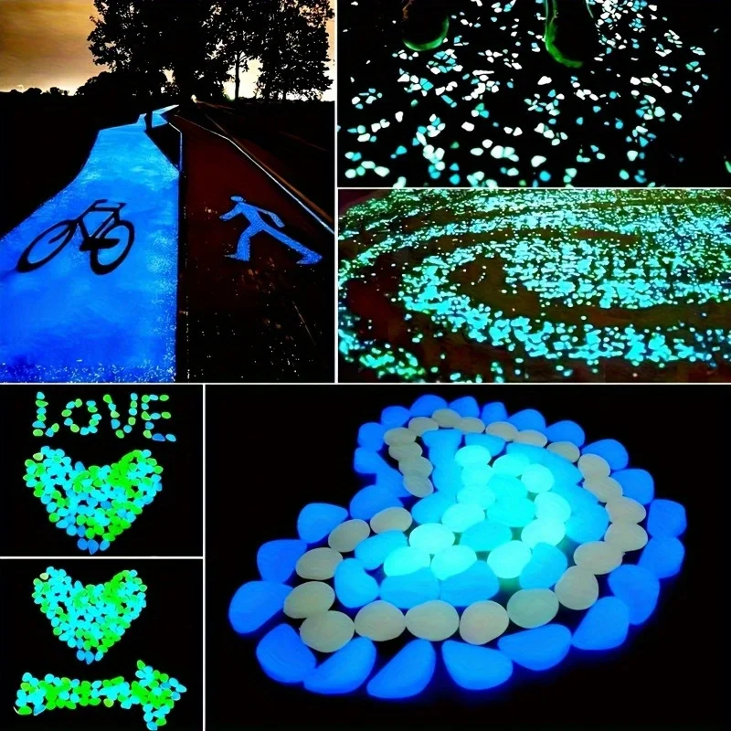 500Pcs Glow in The Dark Garden - مراجعة Marine Aquarium Tanks وسعره